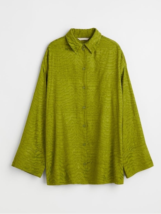 H&M Tops - H&M Patterned Button-Down Shirt